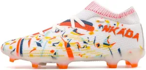 Soccer Cleats Mens Football Cleats Professional Soccer Shoes High-Tops Non-Slip Spikes for Big Boys Wide Training Sneaker Outdoor Indoor for AG/FG/TF Football Boots