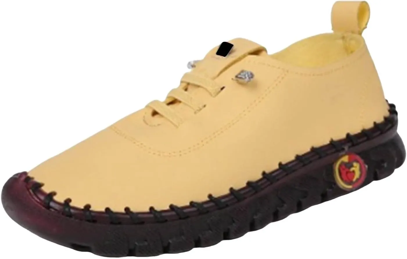 Walking Shoes Women Leather Sneakers for Women Sports Workout Gym Shoes for Running Women's Slip on Shoes