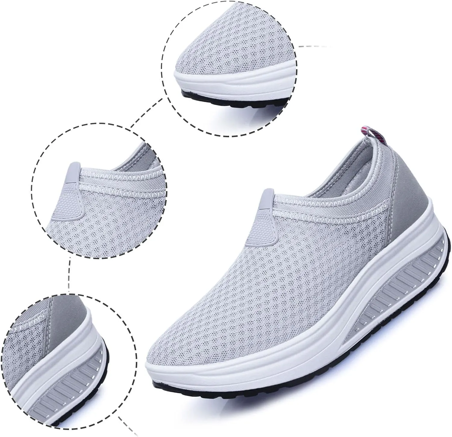 Walking Shoes Women's Arch Support Plantar Fasciitis Orthopaedic Shoes Comfortable Wide Sports Ocean Swim