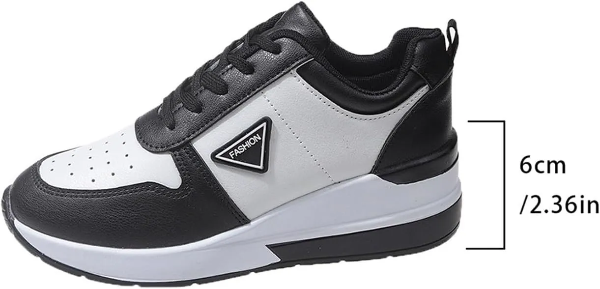 White Leather Sneakers for Women Womens Casual Shoes Women's White Fashion Sneakers Comfort Cute Casual Slip On Lightweight Black Loafers Women Platform Men's Sneakers
