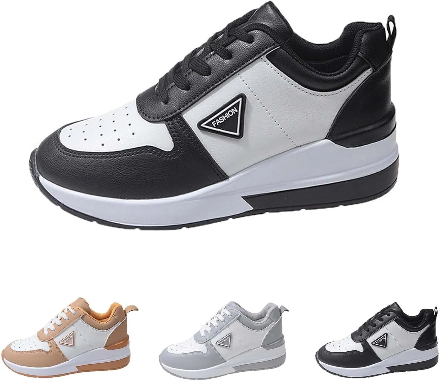 White Leather Sneakers for Women Womens Casual Shoes Women's White Fashion Sneakers Comfort Cute Casual Slip On Lightweight Black Loafers Women Platform Men's Sneakers