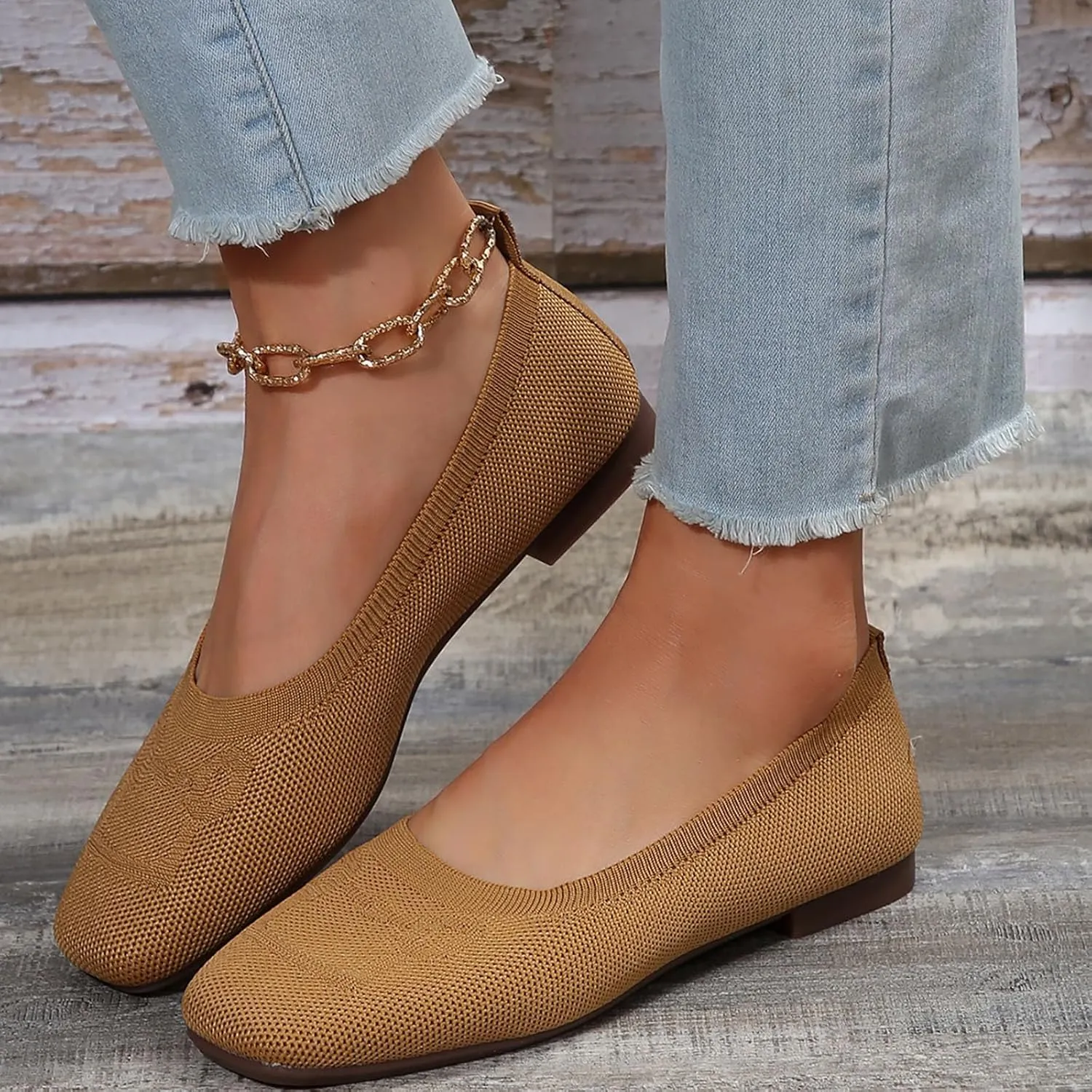 Wide Ballet Shoes for Women Width Foldable Knit Women with Arch Support Comfortable Shoes Comfort Womens Flip Flops