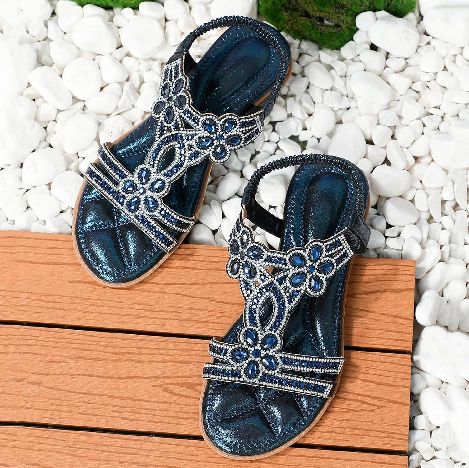 Women's Breathable Open Toe Sandals Comfortable Ankle Strap Outdoor Walking Shoes Leather Sandals for Women