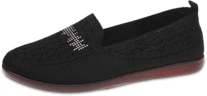 Women's Casual Slip On Shoes Breathable Comfortable Flat Loafers for Daily Wear with Semi Casual Dress Shoes for Men