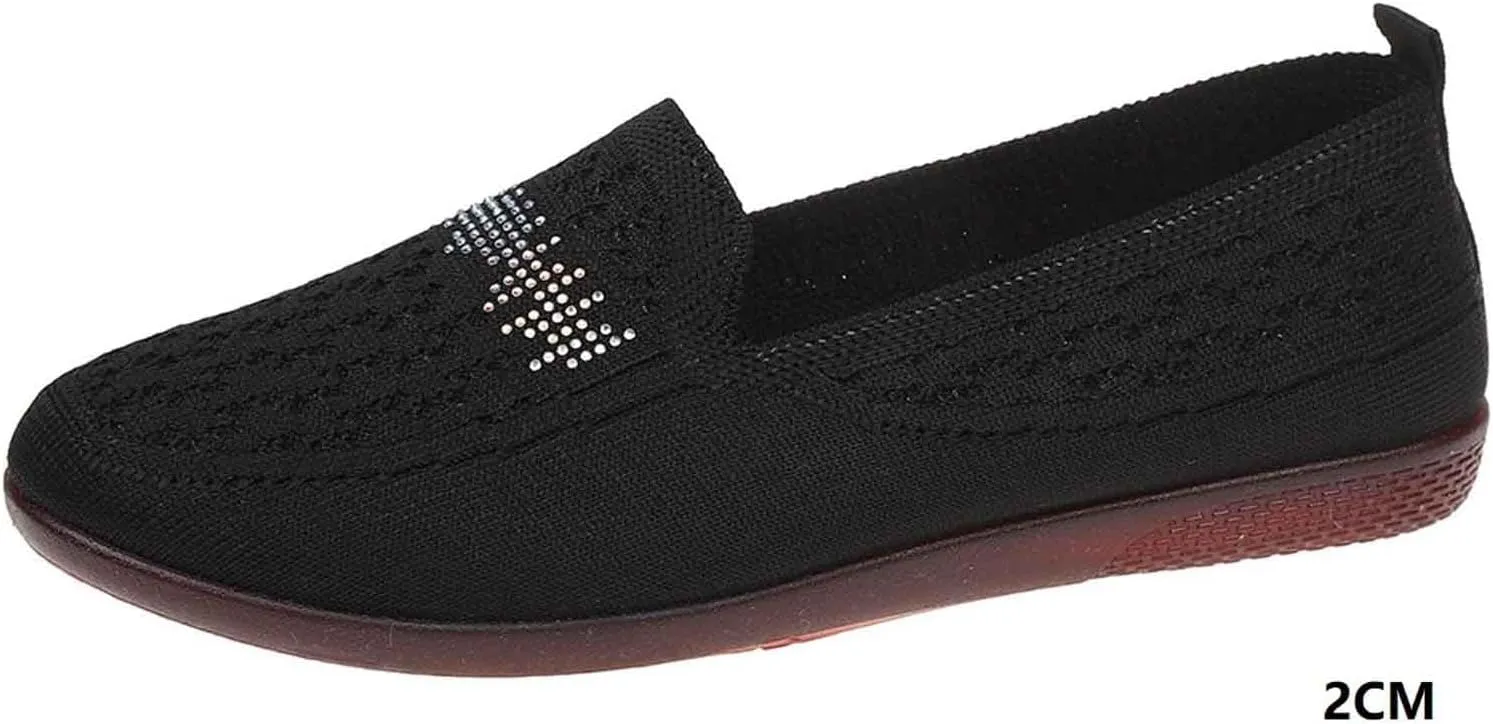 Women's Casual Slip On Shoes Breathable Comfortable Flat Loafers for Daily Wear with Semi Casual Dress Shoes for Men