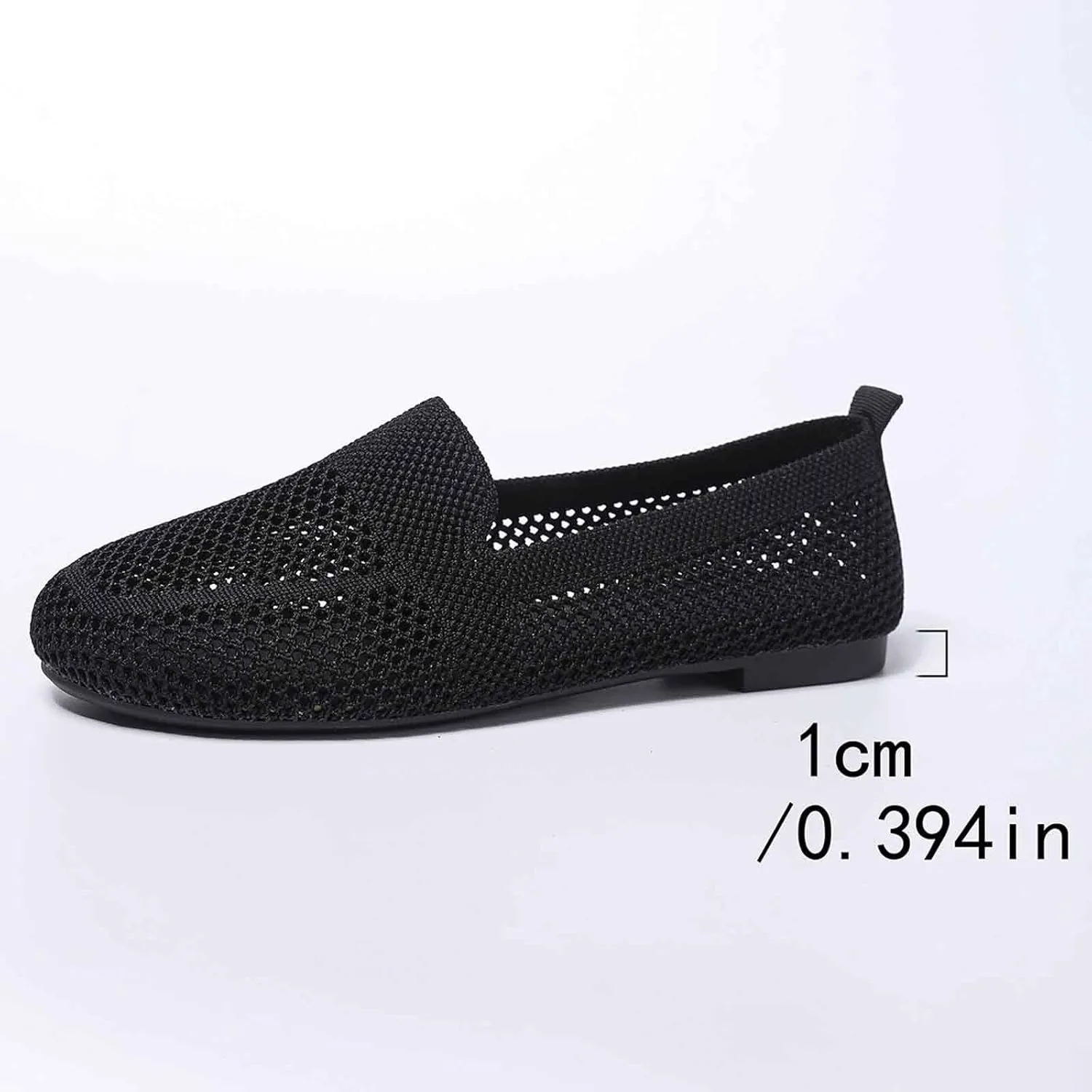 Women's Casual Slip On Shoes Breathable Knit Mesh Flat Comfortable Walking Loafers Daily Wear with Sandals Women Summer