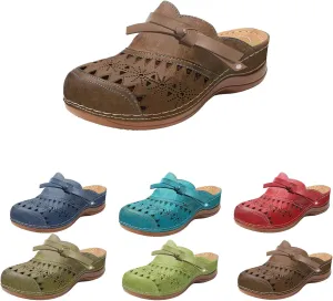 Womens Clogs and Mules Wide Width Closed Toe Sandals Non Slip Slippers Outdoor Comfortable Walking Shoes Casual Slippers Hollow Out Beach Slipper Lightweight Breathable
