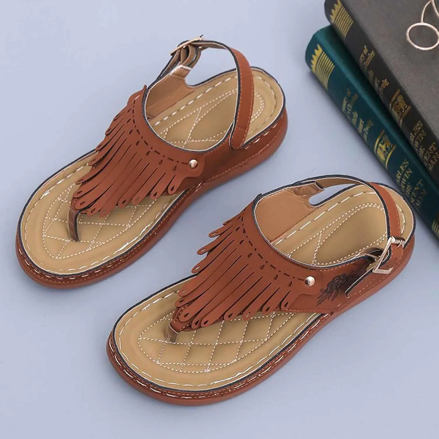 Women's Comfortable Wedge Flip Flop Sandals Non Slip Durable for Casual Walking Beach Outdoor Summer Vacation