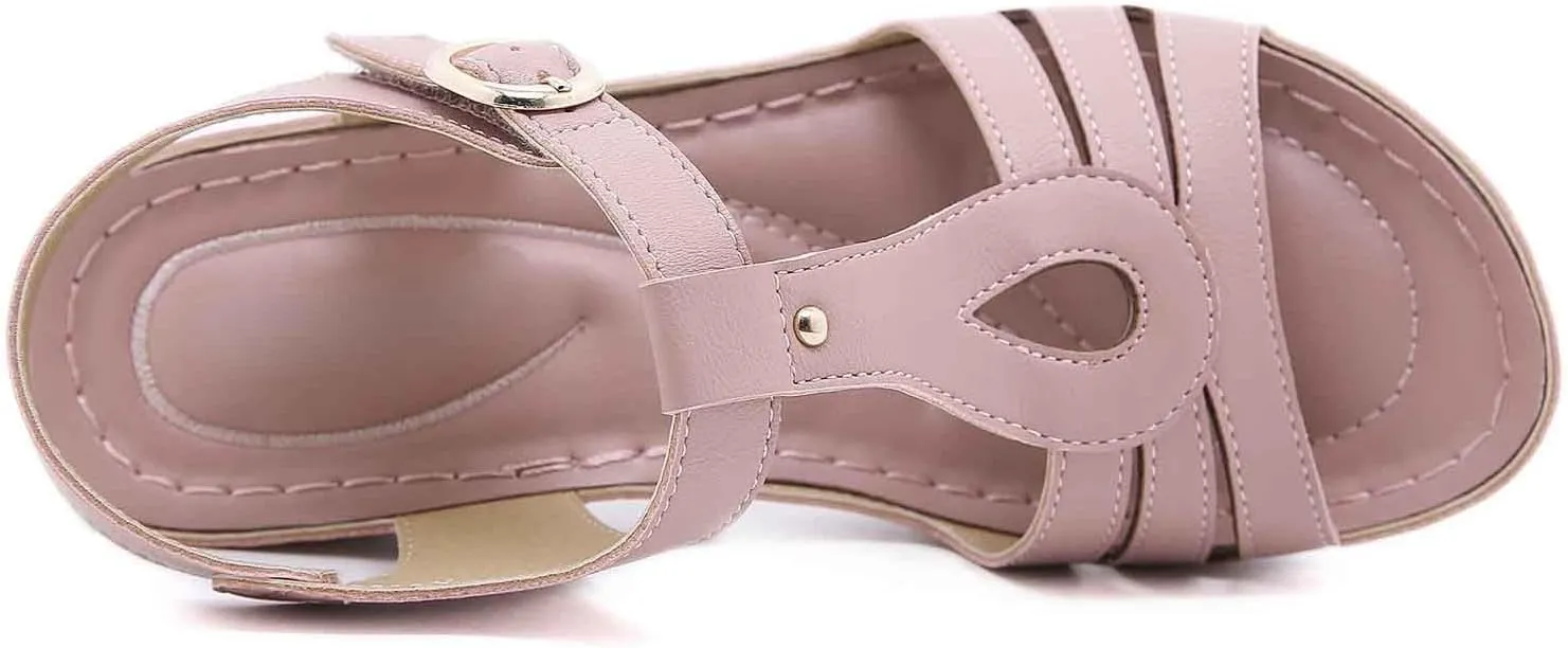 Women's High Heel Sandals Comfortable Dressy Open Toe Slip On Summer Beach Vacation Work Date Party Casual