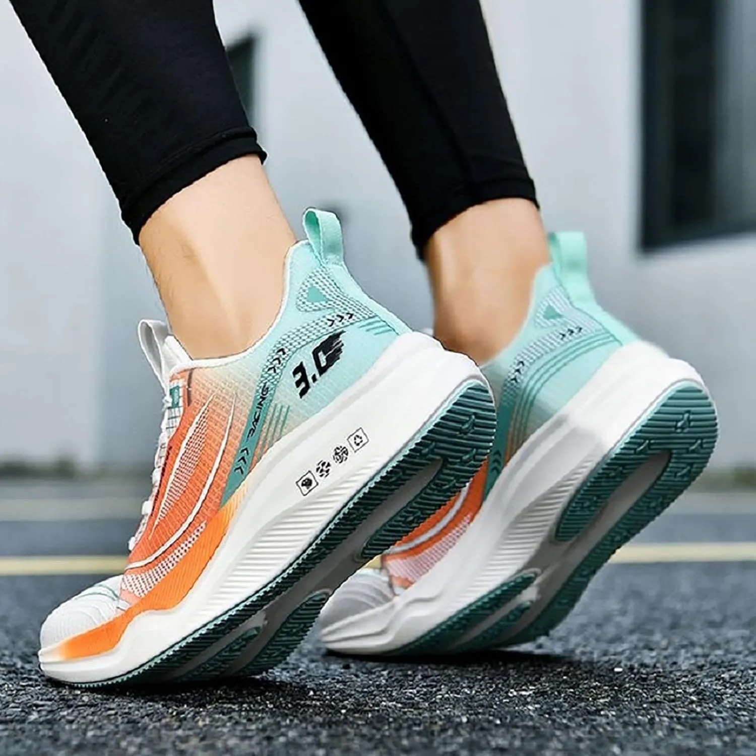 Womens Running Shoes Walking Sneakers for Women Women Loafers Comfortable Closed Back Lightweight Breathable Christmas Print Shoes Women Wide Toe Box Trendy Casual