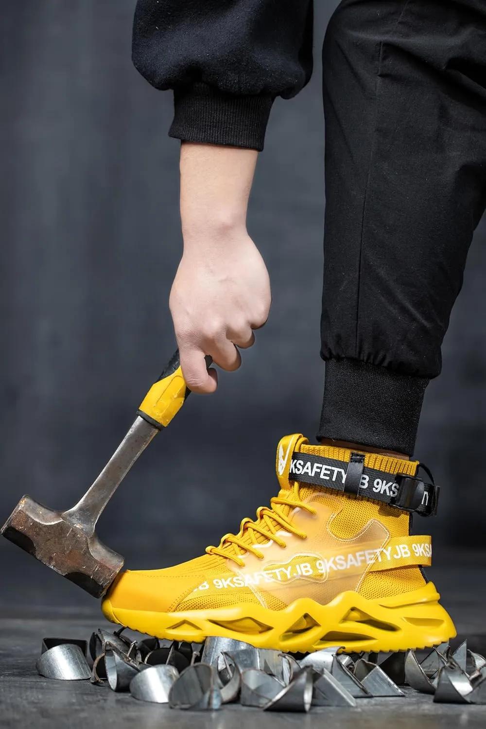 Womens Safety Steel Toe Work Boots, Indestructible Breathable Work & Safety Lightweight Footwear, Orthopedic Composite Toe Shoes for Men