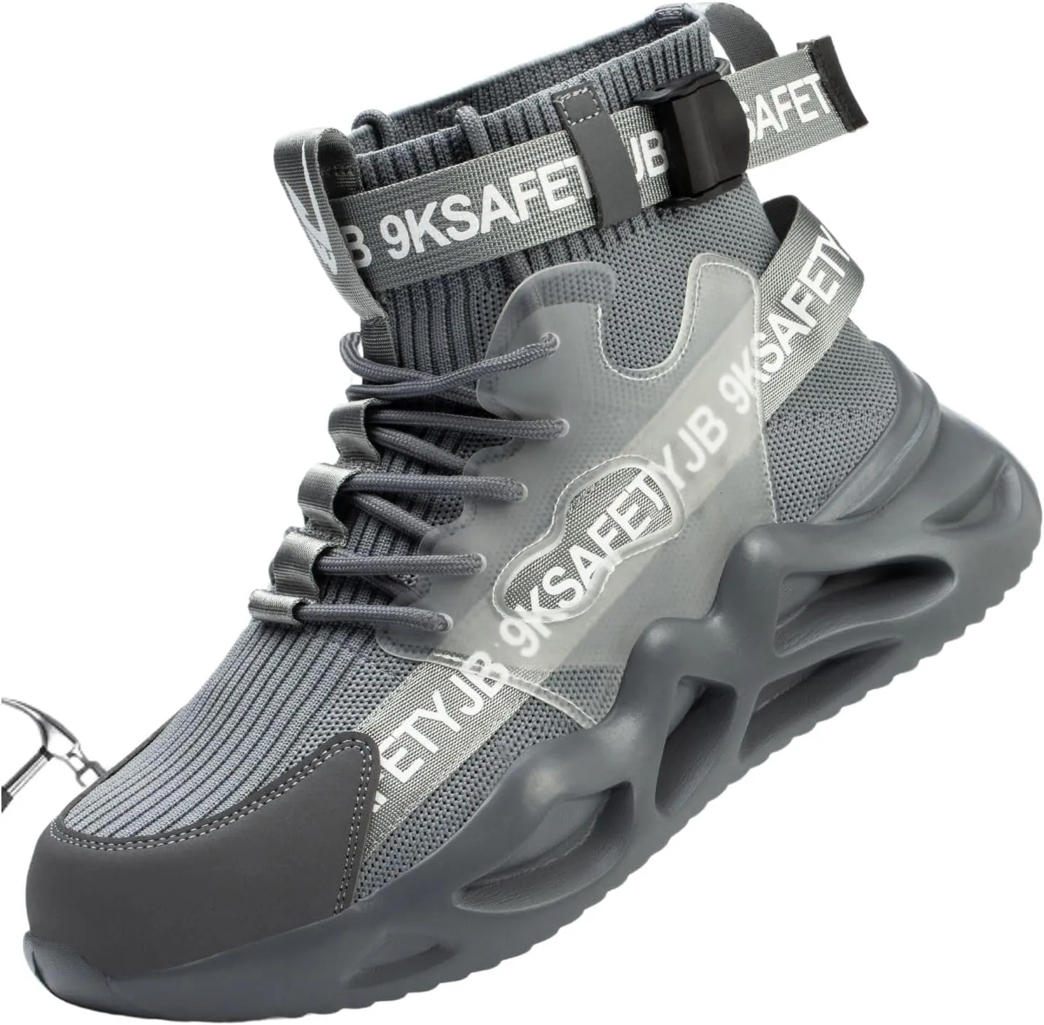 Womens Safety Steel Toe Work Boots, Indestructible Breathable Work & Safety Lightweight Footwear, Orthopedic Composite Toe Shoes for Men