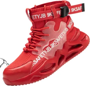 Womens Safety Steel Toe Work Boots, Indestructible Breathable Work & Safety Lightweight Footwear, Orthopedic Composite Toe Shoes for Men