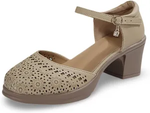 Women's Sandals Casual Wear Closed Toe Hollow Design Wedge Heel Ideal Spring And Summer Womens Metallic Dress Sandals
