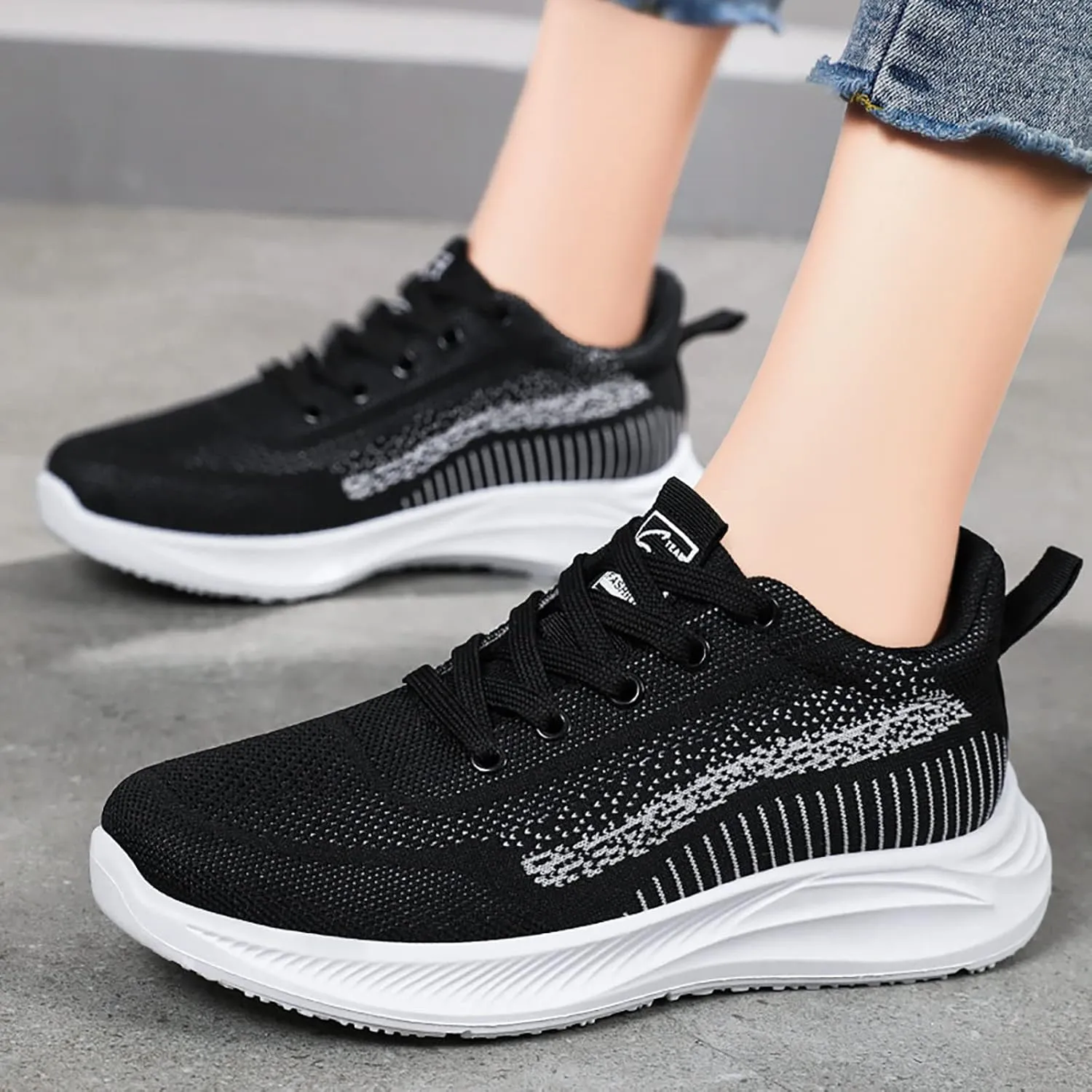 Womens Sneakers 7.5 2023 Pull On Sneakers Womens Women Shoes Sneakers Womens Tennis Shoes 7.5 Slip On Womens Shoes Slip On Dressy Casual Wide
