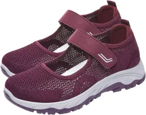 Womens Soft Orthopedic Slip-On Walking Shoes Mules for Women 2025 Fashion Woven Summer Non Slip Breathable Casual Loafers Closed Toe Shoe with Arch-Support