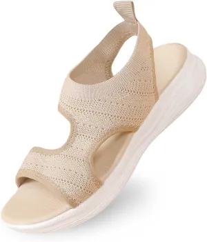 Women's Summer Fashion Cloth Breathable Open Toed Sandals Comfortable Platform Shoes Womens Slides And Sandals