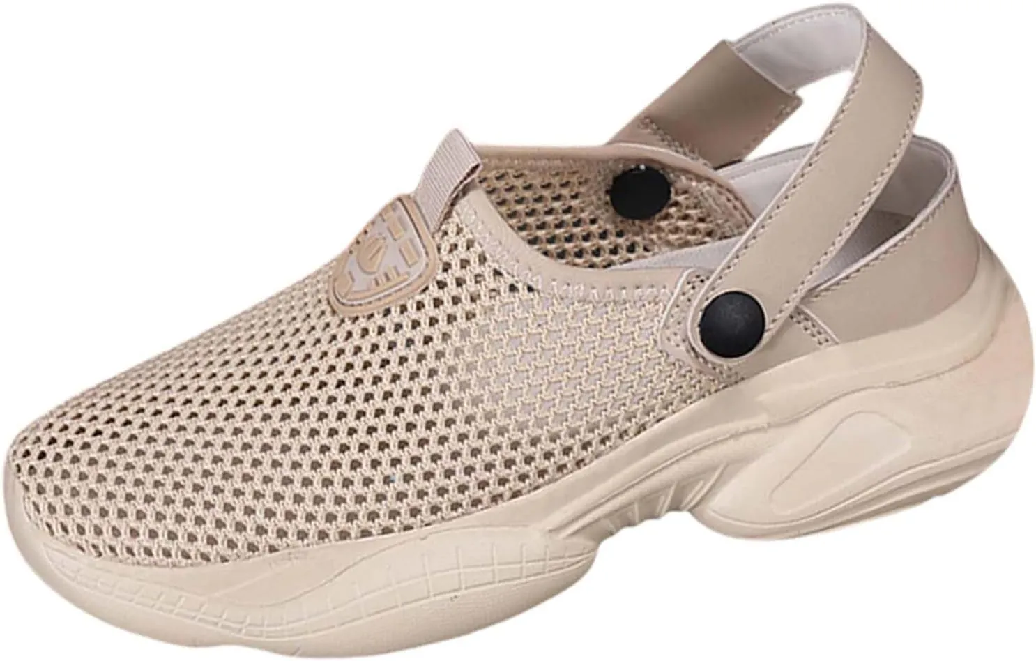 Women's Summer Knit Closed Toe Platform Sandals Breathable Slip On Casual Shoes For Beach Walking Yoga Travel