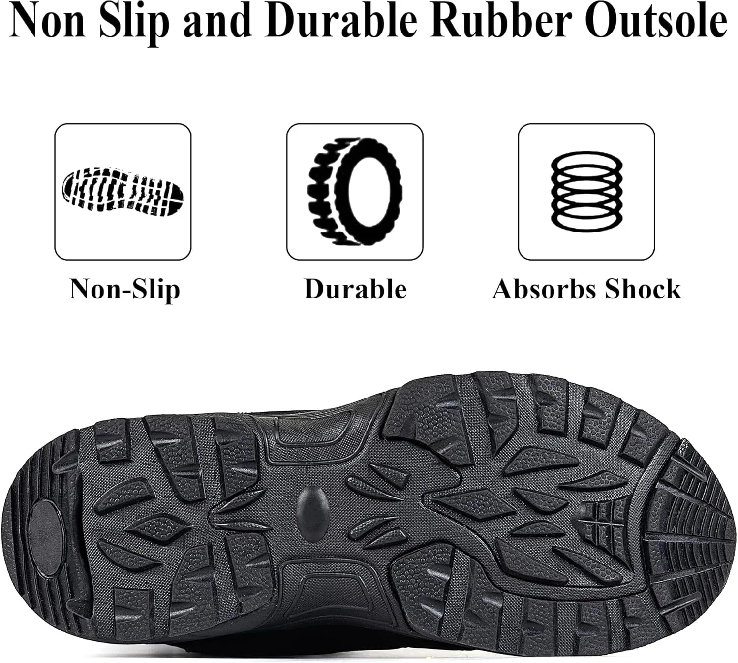 Women's Waterproof Winter Snow Boots Warm Comfortable with Side Zipper - 2024 Fashion Lightweight Hiking boots for Cold Weather Insulated Mid Calf Military Booties