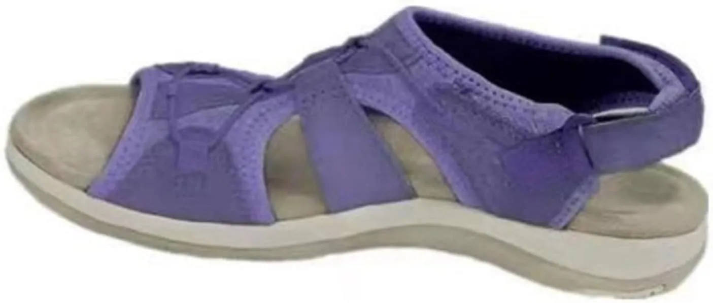 Women's Wedge Heel With Arch Support Low Top Round Toe Casual Sandals For Hiking Outdoor Walking Summer Platform Athletic Shoes Women
