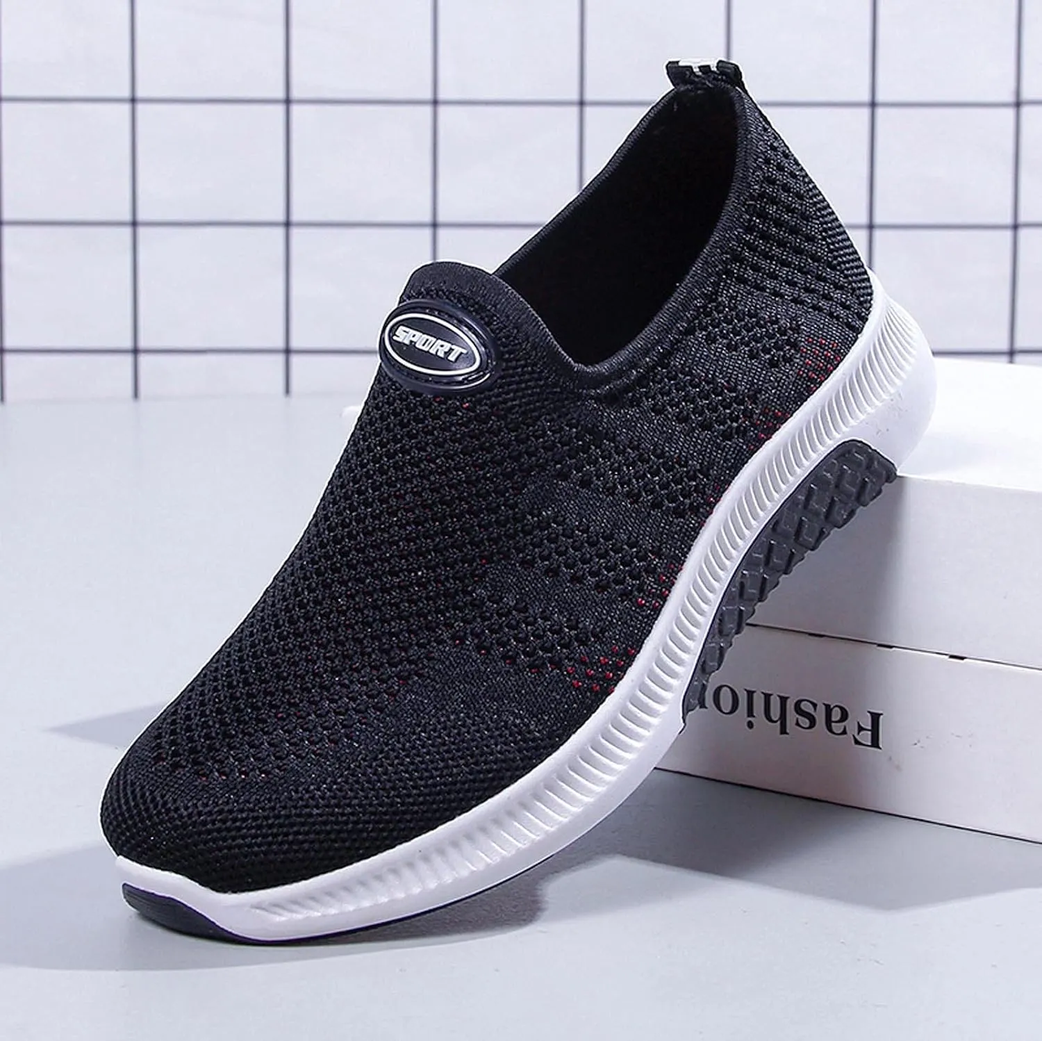 Womens White Sneakers Casual All Black Sneakers for Women Cute Casual Shoes for Women 2023 Wide Width Womens Tennis Shoes 7.5 Wide Slip On Shoes for Women Indoor Fluffy