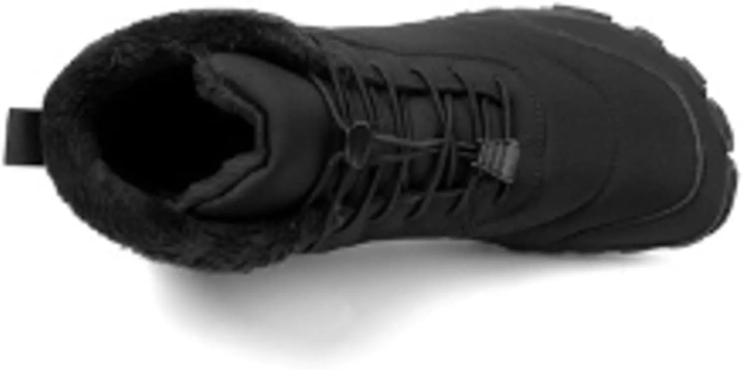 Women's Winter Snow Boots,Warm Comfortable Faux Fur Insulated Non-Slip Outdoor Lace-Up Mid Calf Booties Hiking Shoes