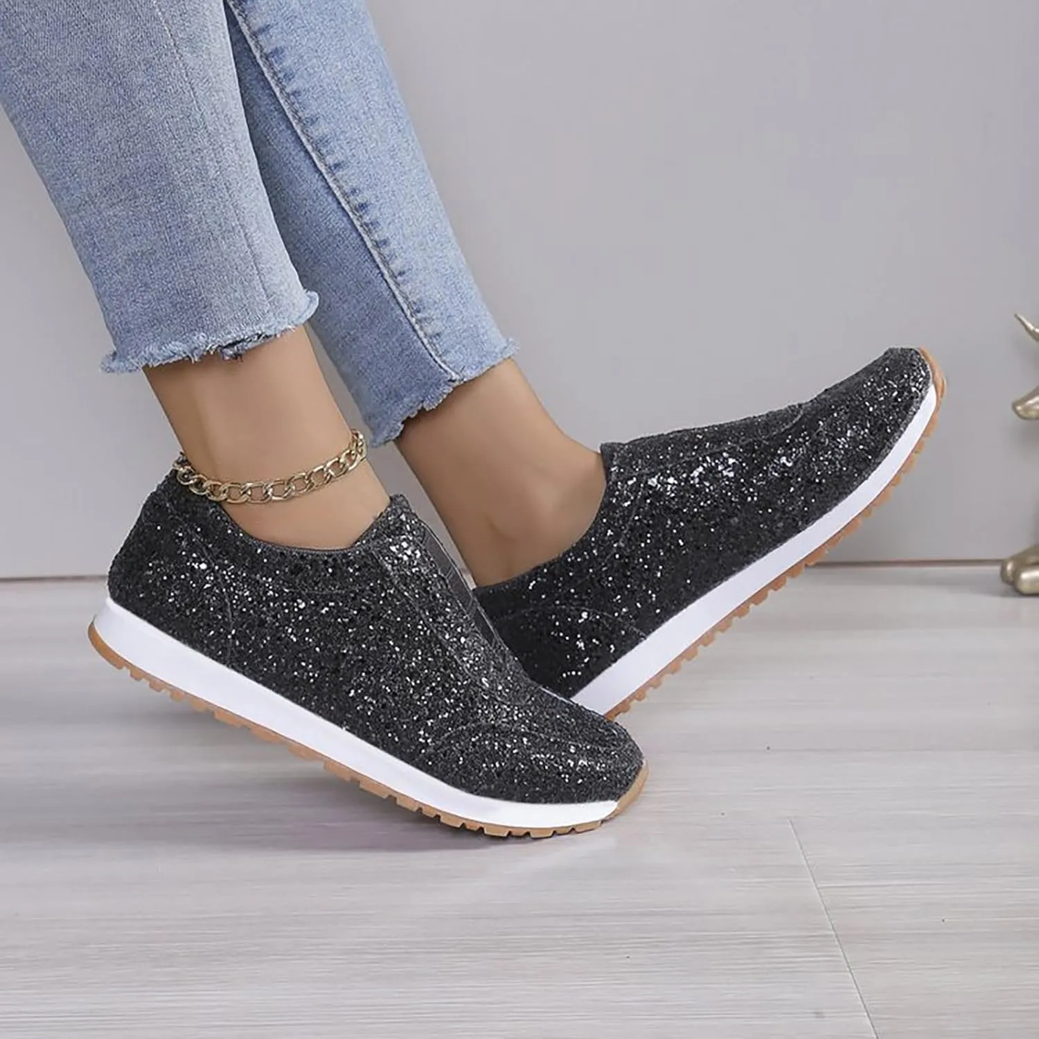 Work Shoes for Men Mens Slip On Sneakers Wide Width Womens Loafers Comfortable Dressy Women Dress Shoes Fashion Casual Comfy Soft October 11-12