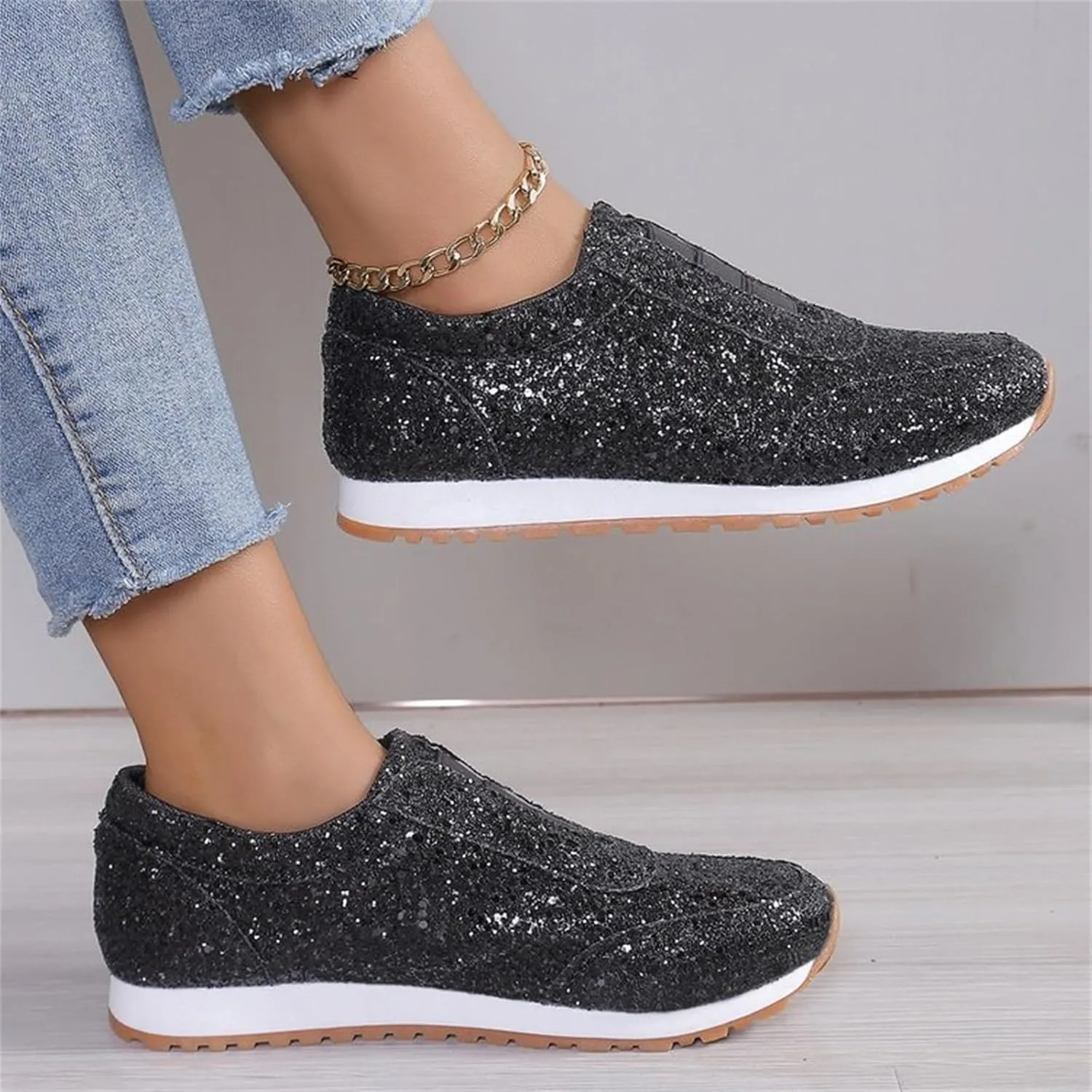 Work Shoes for Men Mens Slip On Sneakers Wide Width Womens Loafers Comfortable Dressy Women Dress Shoes Fashion Casual Comfy Soft October 11-12